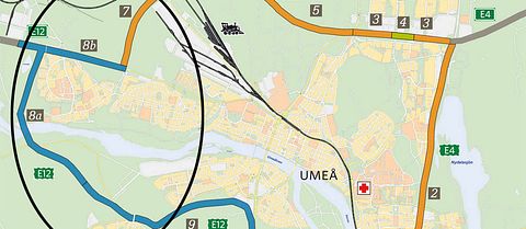 Umeås nya vägar. Västra länken fortfarande omstridd