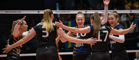 Svenska damlandslaget i volleyboll.