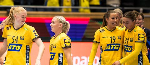 Svenska handbollslandslaget.