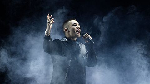 Liamoo repeterar sitt bidrag Last Breath” vid fredagens repetition av Melodifestivalens andra deltävling i Scandinavium.