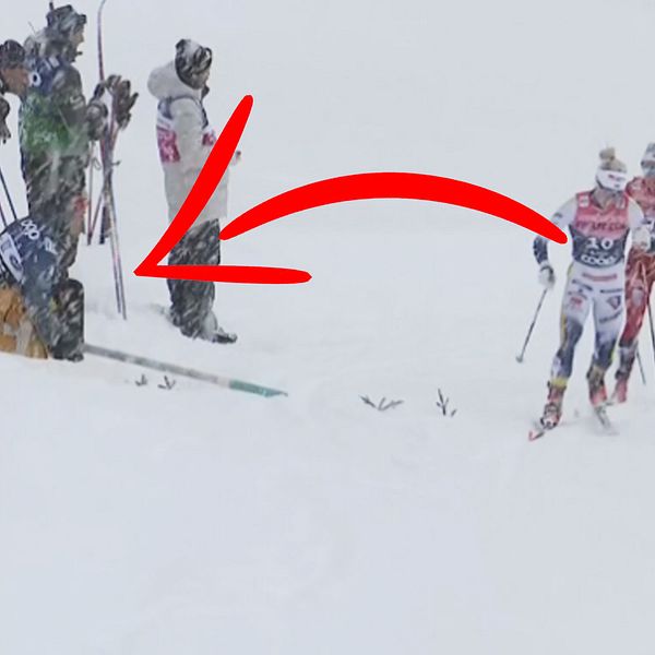 Här gör tyske ledaren det förbjudna – kastas ut ur Tour de Ski