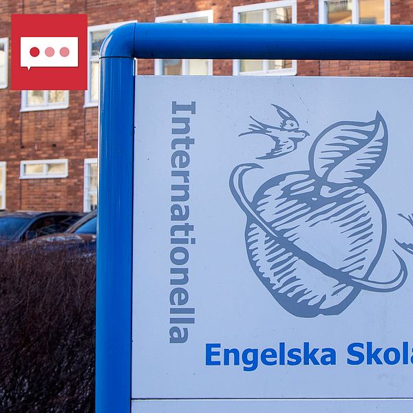 Engelska skolan skylt