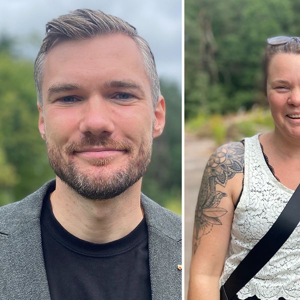 Till höger, Eva Löfgren och Petra Wernersson, Till vänster, Kommunstyrelsens ordförande i Halmstad Stefan Pålsson (S)