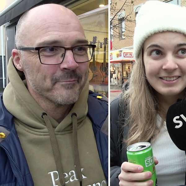 Tre Luleåbor som svarar på enkäten.