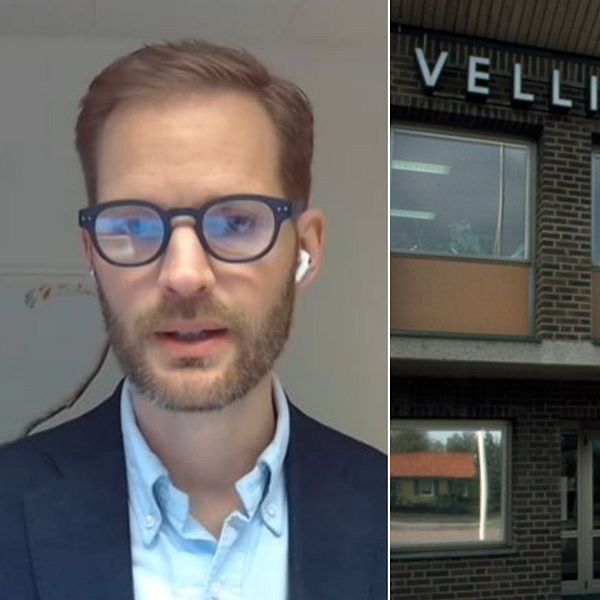 Vellinges IT-chef Thomas Jarbo och kommunhuset