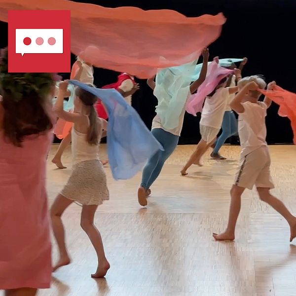 Eva Bojner Horwitz vid Kungliga Musikhögskolan och barn som dansar