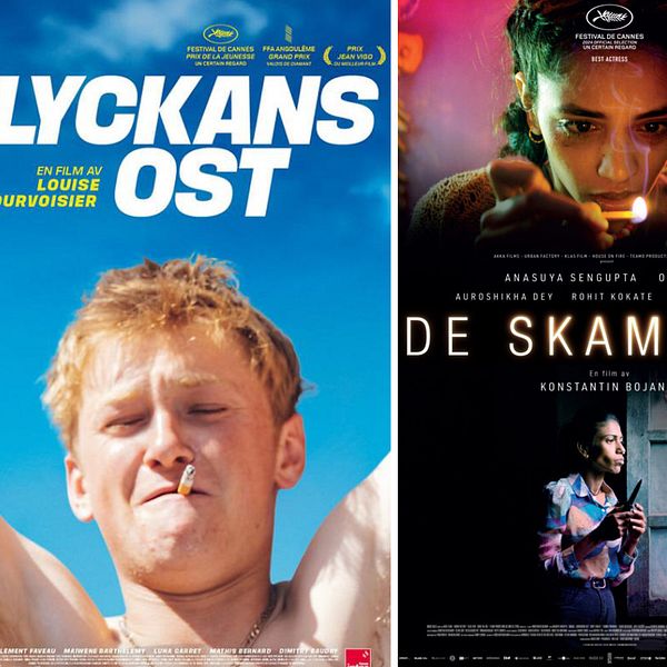 Filmaffischer för Lyckans ost, De skamlösa och Queer