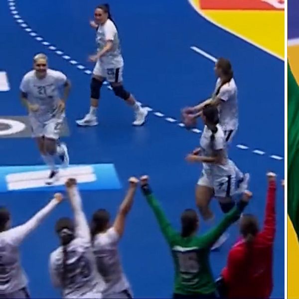 Vild glädje från Grönland i handbolls-VM.