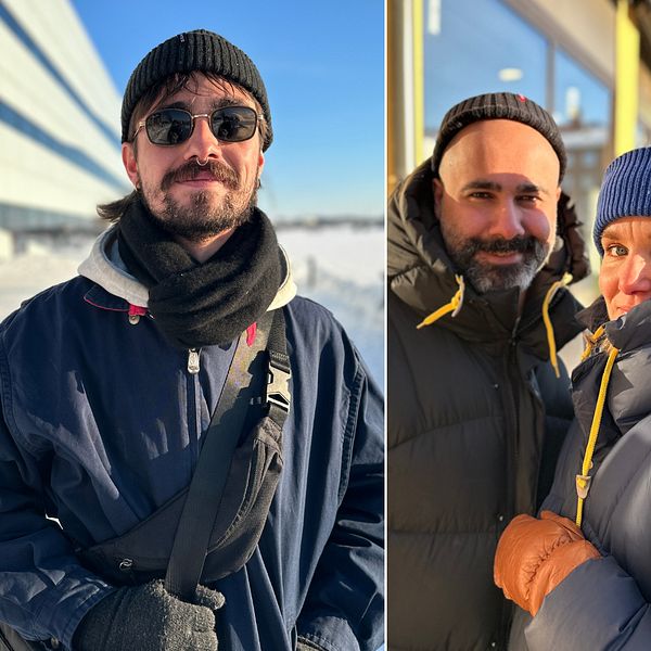 Porträtt på Lucas Areblad, Baland Reza och Åsa Mossing och på Vincent El Foli i Umeå som alla har svarat på frågor om sömnbesvär