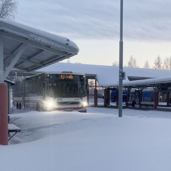 Busstationen i Luleå.