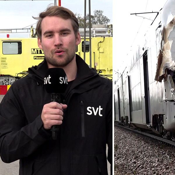 SVT:s reporter Rasmus Hammarström ger senaste nytt från olycksplatsen mellan Köping och Arboga.