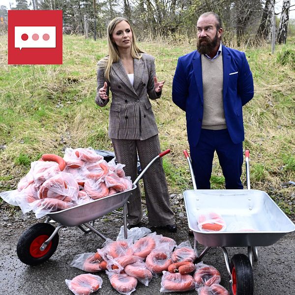 Folklistan med korvar i skottkärror. Johan Wänström