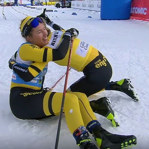 Skidåkarna Hanna Lodin och Ida Dahl.