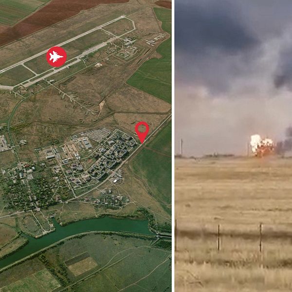 Mappa della base aerea di Marinovka