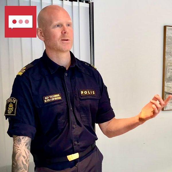 Alf Tillenius, inspektör, polisen Västerås.