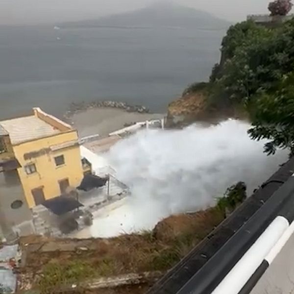 Vattenläcka i Italien