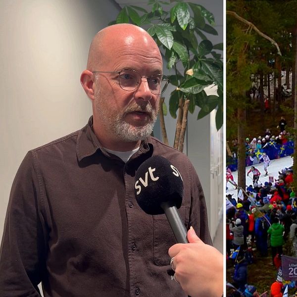 SVT:s sportchef Max Bursell intervjuas om kritiken mot att SVT inte sänder skid-VM.