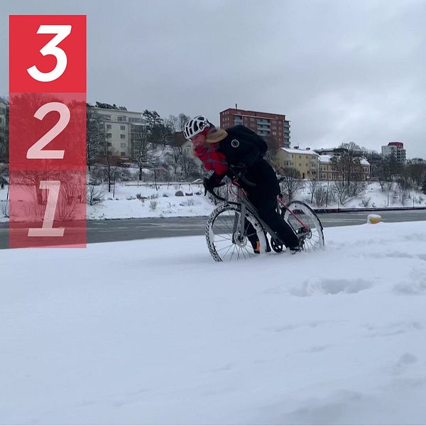 Vintercykling