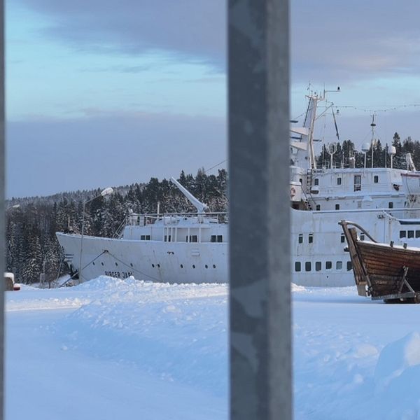 Fartyget Baltic Star vid kaj i Lunde i Kramfors.