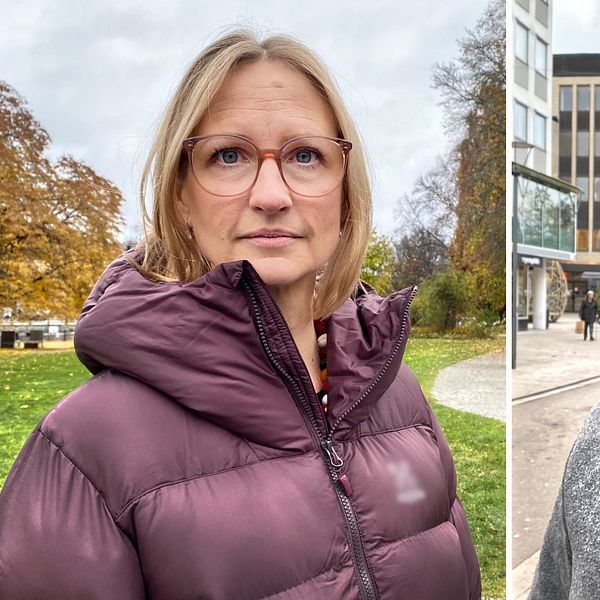 Porträttbilder på två riksdagsledamöter från Västmanland; Åsa Eriksson (S) och Caroline Högström (M)