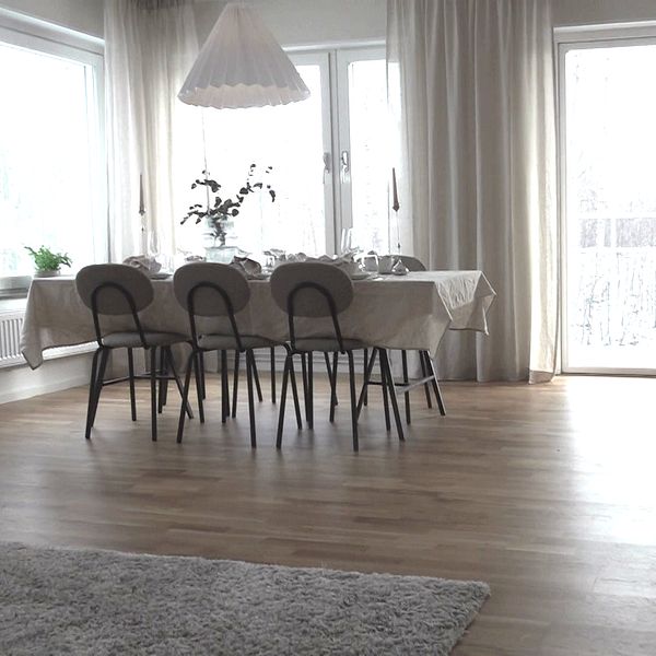 En visningslägenhet i Skellefteå.