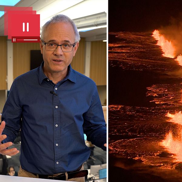 Seismologen Björn Lund om vulkanutbrottet på Island.