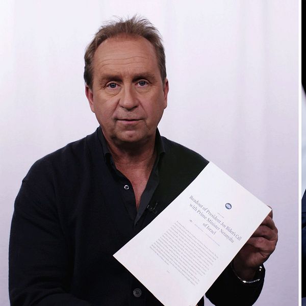 Stefan Asberg TV, Netanyahu davanti alla bandiera americana