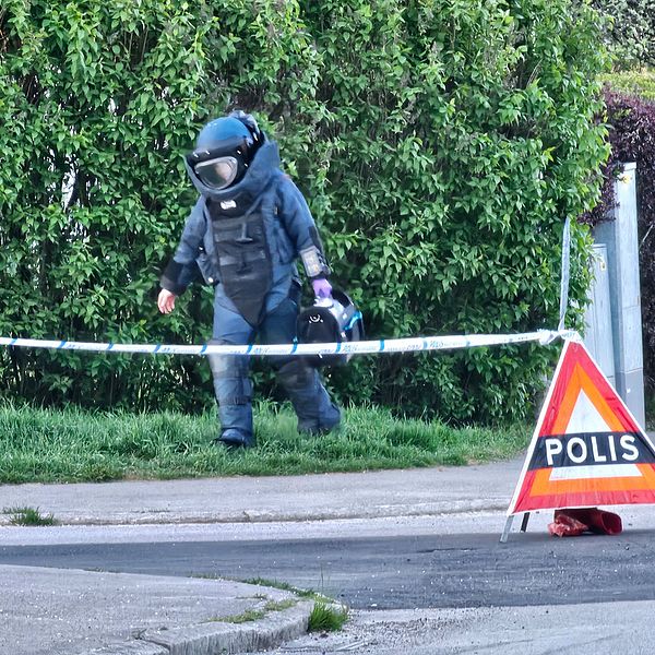 Ett farligt föremål hittades utomhus i Norrköping. Bombskyddet förstörde föremålet på plats.