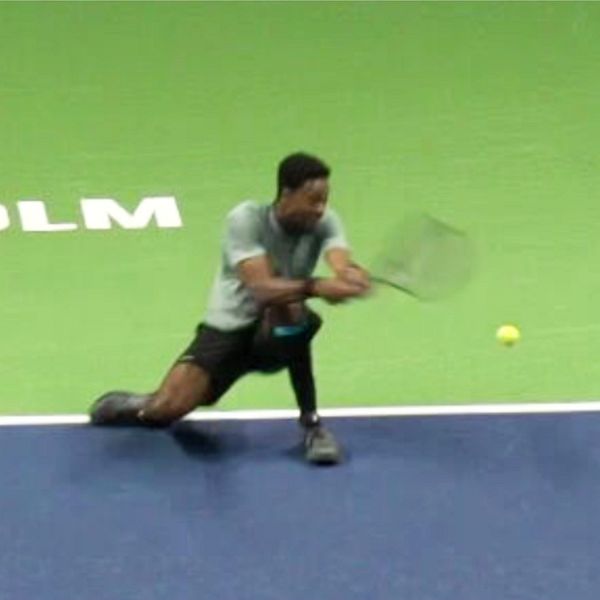 Gael Monfils bjöd på show i kvartsfinalen i Nordic Open.