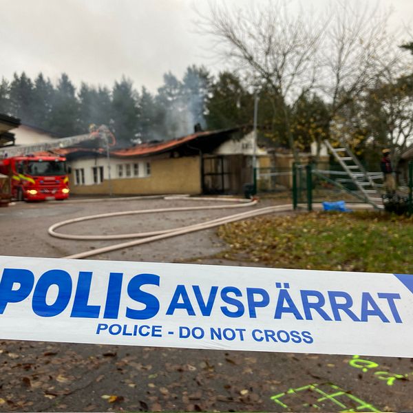 Pappa Joel reagerar efter branden på Kristinelundskolan i Östhammar.