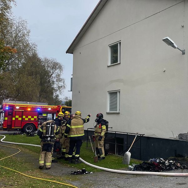 Brand, Herre, högakusten, flerfamiljshus