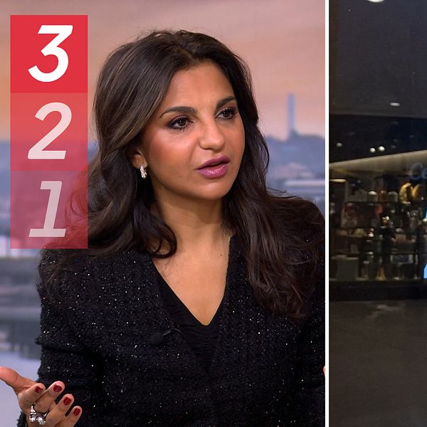 Sparekonomen Shoka Åhrman och en bild med texten ”Black Week”