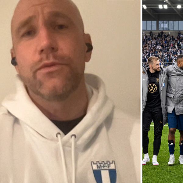 Henrik Rydström och Malmö FF som firar seger mot Norrköping