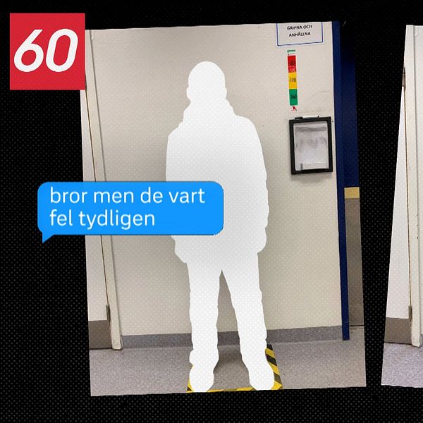 Bilder på chattmeddelanden från förundersökning