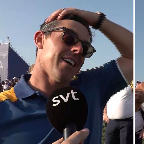Rory McIlroy hyllar Ludvig Åberg efter Ryder Cup-debuten