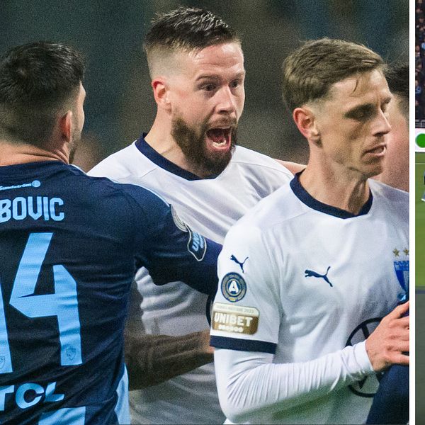 Malmös Pontus Jansson under mötet med Djurgården i allsvenskan