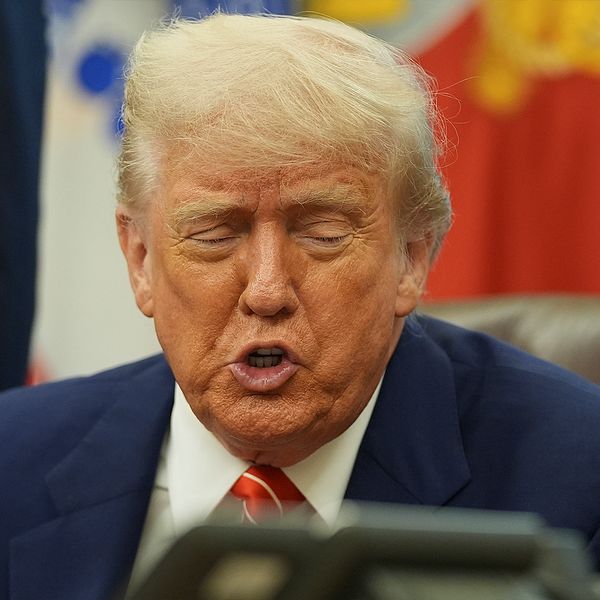 Vänster: Donald Trump, president USA. Höger: Keir Starmer Storbritanniens premiärminister