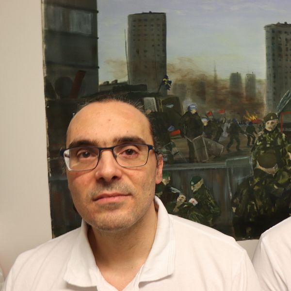 Läkaren Efthymios Kouppis och kuratorn Joel Bramsgård jobbar på veteranmottagningen i Uppsala