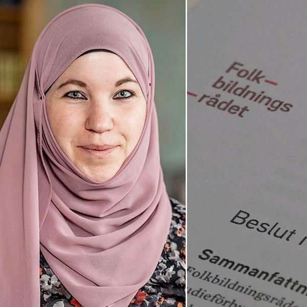 Anna Waara, förbundschef på studieförbundet Ibn Rushd. Alexander Kolind (KD), ordförande i Kulturnämnden i Helsingborg.