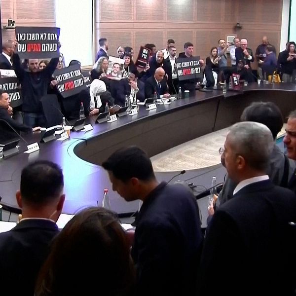 demonstranter i knesset
