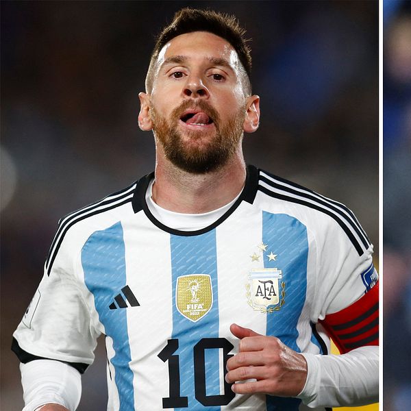 Lionel Messi och Erling Haaland