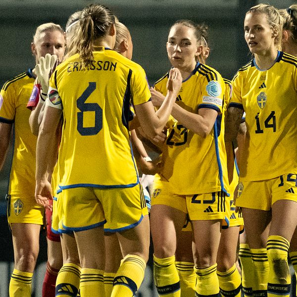 Hanna Marklund och svenska spelare