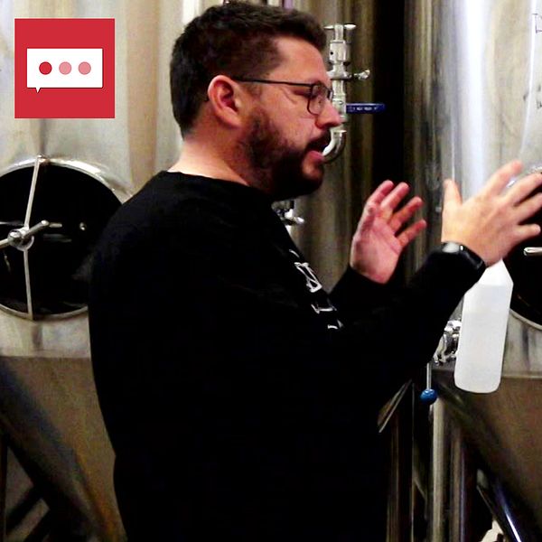 Bild på Mattias Bergström, VD för Bottenvikens Bryggeri.