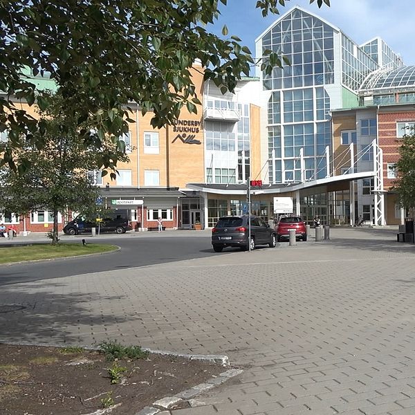 Exteriören på Sunderby sjukhus