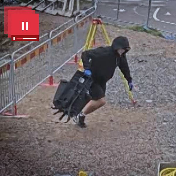 Man stjäl svart väska från byggarbetsplats i Göteborg