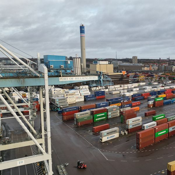 Containerhamnen i Helsingborg