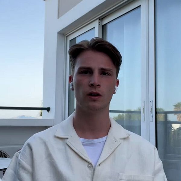 William Hansson, en turist som är på plats i Kos.