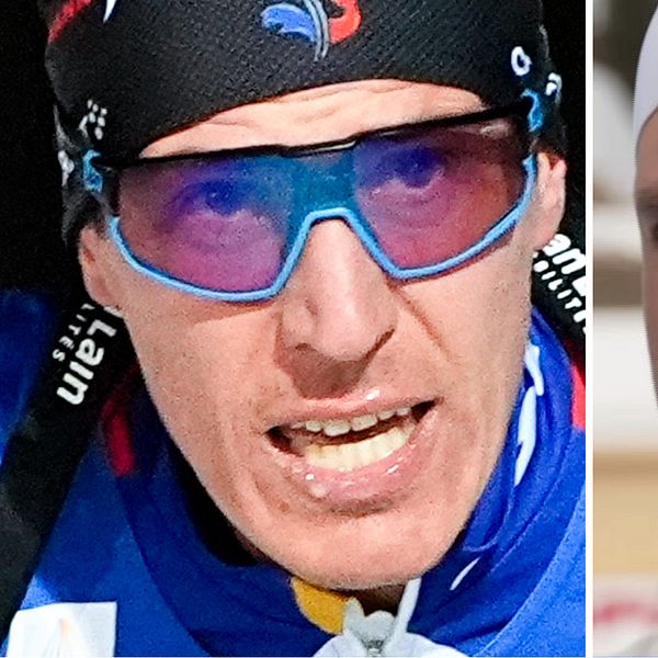Quentin Fillon Maillet och Emilen Jacquelin.