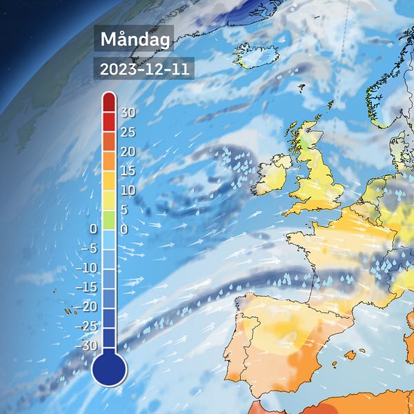 Europavädret närmsta tiden