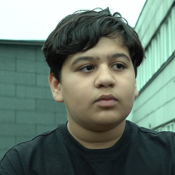 Muhamad som är elev på skolan